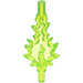 LEGO Vert Clair Transparent Grand Flames avec Barre sur Both Ends