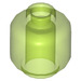 LEGO Transparent Bright Green Minifigure Head (Recessed Solid Stud) (3274 / 3626)