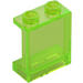 LEGO Verde brillante trasparente Pannello 1 x 2 x 2 con supporti laterali, bottoncini cavi (35378 / 87552)