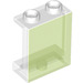 LEGO Transparent Bright Green Panel 1 x 2 x 2 with Side Supports, Hollow Studs (35378 / 87552)