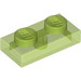 LEGO Vert clair transparent assiette 1 x 2 (3023 / 28653)