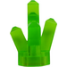 LEGO Transparent Bright Green Rock 1 x 1 Crystal with 5 Points (28623 / 30385)