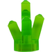 LEGO Vert clair transparent Osciller 1 x 1 avec 5 points (28623 / 30385)
