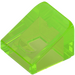 LEGO Transparent Bright Green Slope 1 x 1 (31°) (50746 / 54200)