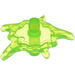 LEGO Transparent Bright Green Small Power Burst Shield