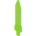 LEGO Transparent Bright Green Sword Blade with Bar (23860)