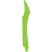 LEGO Transparent Bright Green Sword with Curved Tip and Axle (11305)