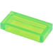 LEGO Vert clair transparent Tuile 1 x 2 avec rainure (3069 / 30070)