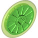 LEGO Transparent Bright Green Wheel Ø21 x 2 with Bright Green Tire (24314)