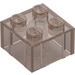 LEGO Transparent Brown Black Brick 2 x 2 (3003)