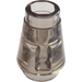 LEGO Transparent Brown Black Cone 1 x 1 with Top Groove (4589)