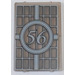 LEGO Transparent Brown Black Glass for Frame 1 x 4 x 5 with Bars Sticker and Number 56 from Set 4856 (2494)