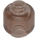 LEGO Transparent Brown Black Minifigure Head (3626 / 88475)