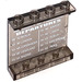 LEGO Transparent Brown Black Panel 1 x 4 x 3 with Departures  Sticker without Side Supports, Hollow Studs (4215)