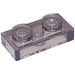 LEGO Transparent Brown Black Plate 1 x 2 (3023)