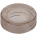 LEGO Transparent Brown Black Tile 1 x 1 Round (98138)