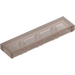 LEGO Transparent Brown Black Tile 1 x 4 (2431)