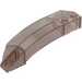 LEGO Transparentes Braunschwarz Keil Gebogen 3 x 8 x 2 Rechts (41749 / 42019)