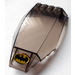 LEGO Transparent Brown Black Windscreen 10 x 6 x 2 with Yellow and Black Batman Logo Sticker (45705)