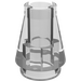 LEGO Transparant Kegel 1 x 1 zonder Top groef (4589 / 6188)