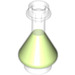 LEGO Transparent Conical Flask with Lime Fluid (2608 / 93549)