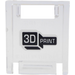 LEGO Transparant Container Doos 2 x 2 x 2 Deur met Sleuf met &#039;3D PRINT&#039; Sticker (4346)