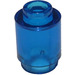 LEGO Transparent Dark Blue Brick 1 x 1 Round with Open Stud (3062)
