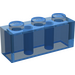 LEGO Transparentes Dunkelblau Backstein 1 x 3 (3622 / 45505)