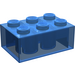 LEGO Transparent Dark Blue Brick 2 x 3 (3002)