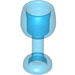 LEGO Transparant Donkerblauw Gebogen Glas met Stem (33061)
