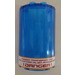 LEGO Transparent Dark Blue Cylinder 2 x 4 x 5 Half with &#039;!DANGER!&#039; Sticker (85941)