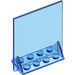 LEGO Transparent Dark Blue Door 2 x 8 x 6 Revolving with Shelf Supports (40249 / 41357)