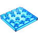 LEGO Bleu foncé transparent Charnière assiette 4 x 4 Véhicule Roof (4213)