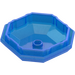 LEGO Transparent Dark Blue Opal Octagonal Rock Bottom  (80337)