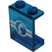 LEGO Transparant Donkerblauw Paneel 1 x 2 x 2 met Telephone symbol zonder zijsteunen, volle noppen (4864)
