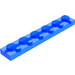 LEGO Transparentes Dunkelblau Platte 1 x 6 (3666)