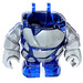 LEGO Transparent Dark Blue Rock Monster Body with Dark Stone Gray Pattern and Arms