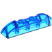 LEGO Transparent Dark Blue Slope 1 x 4 Curved with Sloped Ends and Two Top Studs (40996)