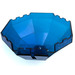 LEGO Transparent Dark Blue Windscreen 10 x 10 x 4 Octagonal Canopy (2598 / 83897)