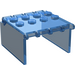 LEGO Transparentes Dunkelblau Windschutzscheibe 4 x 4 x 2 Überdachung Extender (2337)