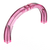 LEGO Transparent Dark Pink Arch 1 x 12 x 5 with Curved Top (6184)