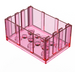 LEGO Transparent Dark Pink Box 4 x 6 (4237 / 33340)