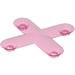 LEGO Transparent Dark Pink Connector 2 x 2 Cross (48107)