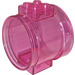 LEGO Transparent Dark Pink Cylinder Tube Straight (49736)