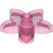 LEGO Transparent Dark Pink Duplo Flower with 5 Angular Petals (6510 / 52639)