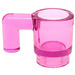 LEGO Transparent Dark Pink Mug (6264 / 28655)