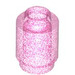 LEGO Transparent Dark Pink Opal Brick 1 x 1 Round with Open Stud (3062 / 35390)
