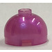 LEGO Transparent Dark Pink Opal Brick 2 x 2 Round with Dome Top (with Axle Holder) (3262 / 30367)