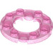 LEGO Opale rose foncé transparente assiette 4 x 4 Rond avec Coupé (11833 / 28620)