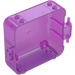 LEGO Transparent Dark Pink Opal Play Cube Box 3 x 8 with Hinge (64462)